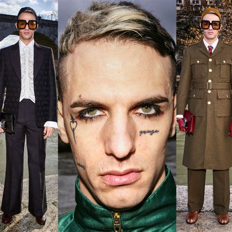 achille lauro veste gucci|achille lauro superstar wings.